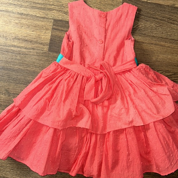 Handmade French Dot Fabric Dress - Picture 4 of 5